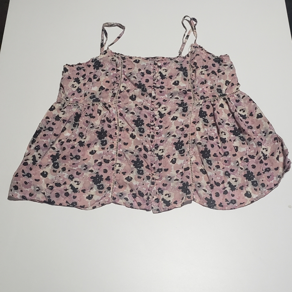 American Eagle Outfitters Floral Print Tank Large